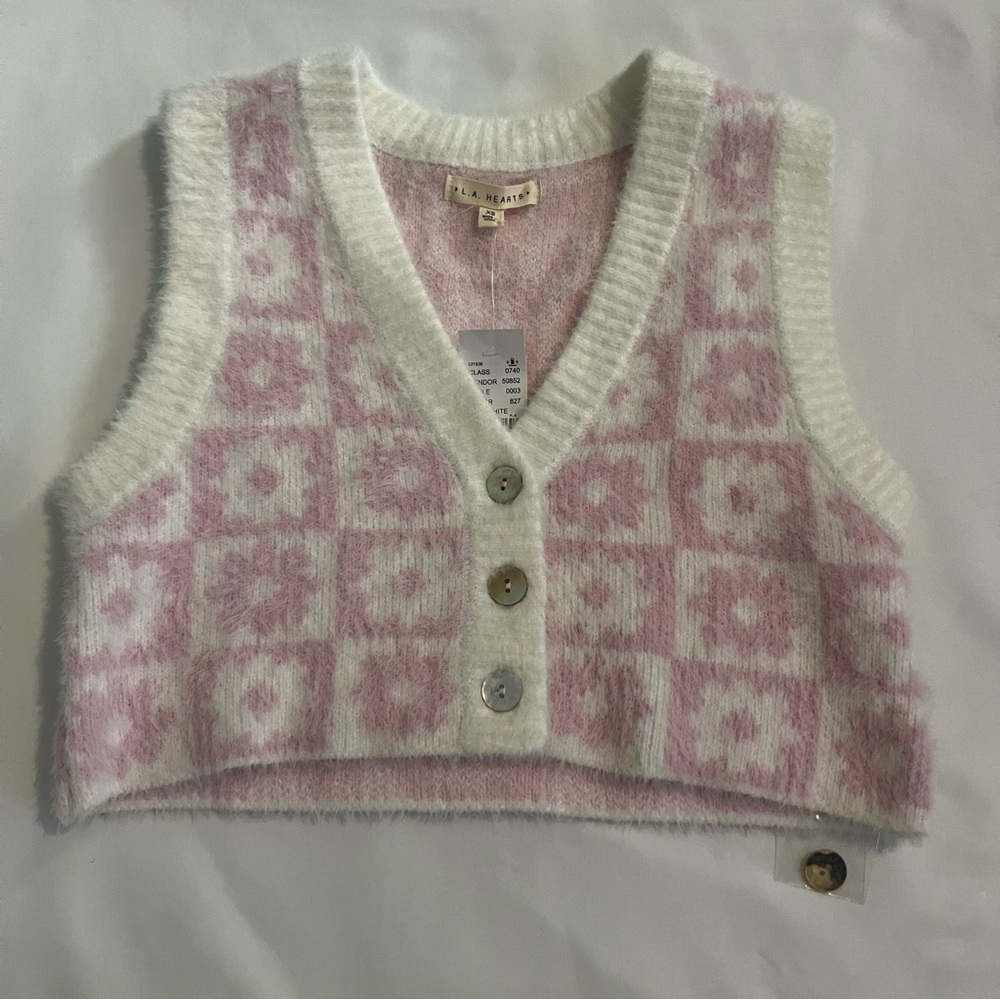 Pacsun Fuzzy Cropped Vest